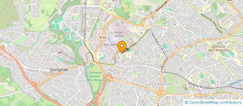 localisation de l'entreprise PR'IMMO à MONTPELLIER