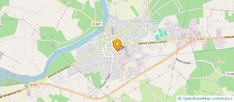 localisation de l'entreprise PR IMMOBILIER  SAINTE-LIVRADE-SUR-LOT