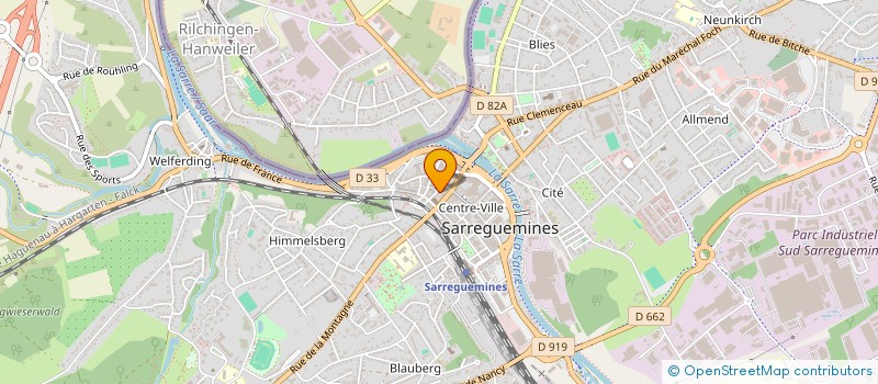 localisation de l'entreprise PR IMMOBILIER  SARREGUEMINES