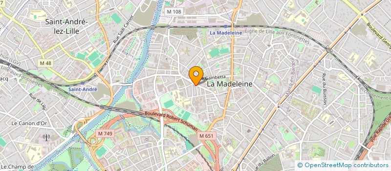 localisation de l'entreprise PR. MAGAZIN' à LA MADELEINE