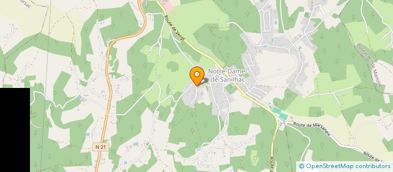 localisation de l'entreprise PR'O BOIS 24 à SANILHAC