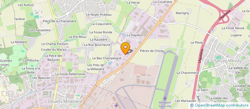 localisation de l'entreprise PR PARCAY-MESLAY  PARCAY-MESLAY