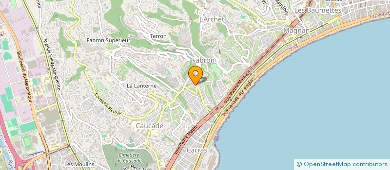 localisation de l'entreprise PR PROPERTIES à NICE