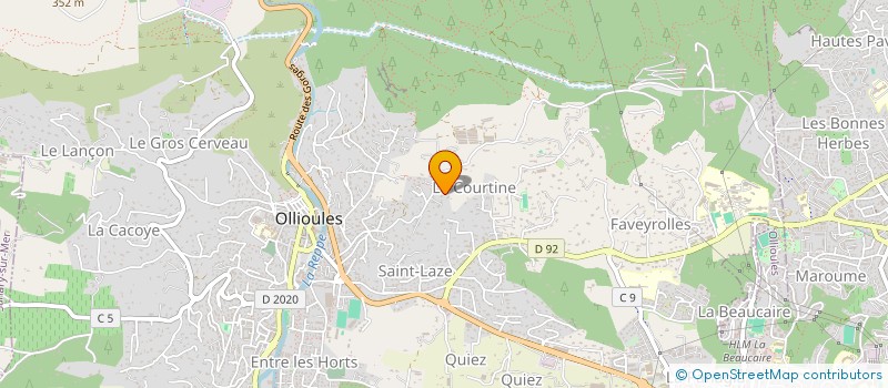 localisation de l'entreprise PR REPUBLIQUE  OLLIOULES