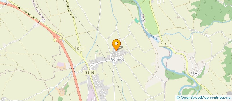 localisation de l'entreprise PR2F ENERGIE  COHADE