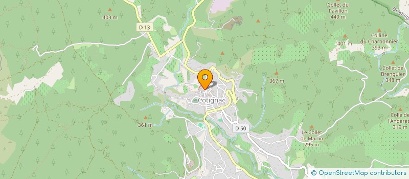 localisation de l'entreprise PRA DE PE  COTIGNAC