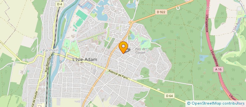 localisation de l'entreprise PRA FINANCES à L'ISLE-ADAM