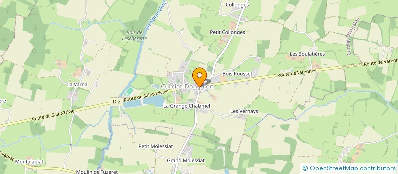 localisation de l'entreprise PRABEL ET FILS à CURCIAT-DONGALON