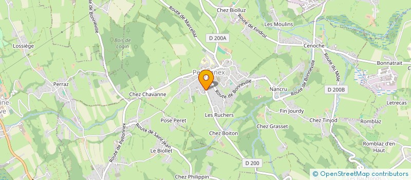 localisation de l'entreprise PRABEL'IN  PEILLONNEX