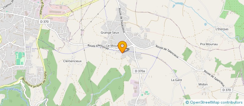 localisation de l'entreprise PRACHENET  VERNOSC-LES-ANNONAY