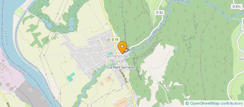 localisation de l'entreprise PRACOUT  SERRIERES-DE-BRIORD