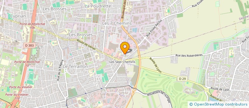 localisation de l'entreprise PRACTICE  DECINES-CHARPIEU