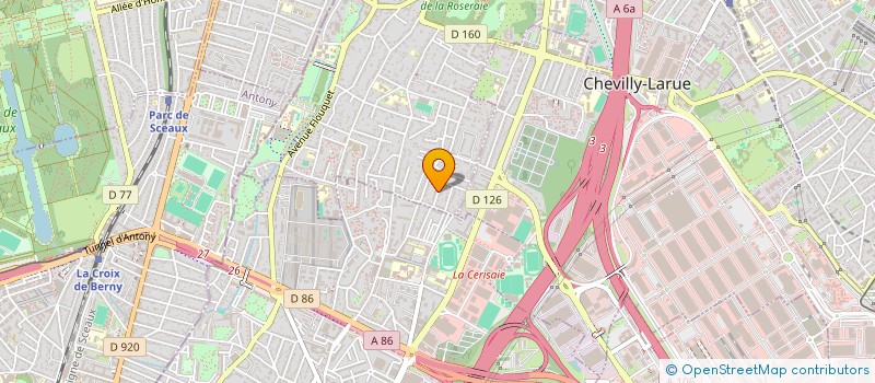 localisation de l'entreprise PRAD IMMO  L'HAY-LES-ROSES