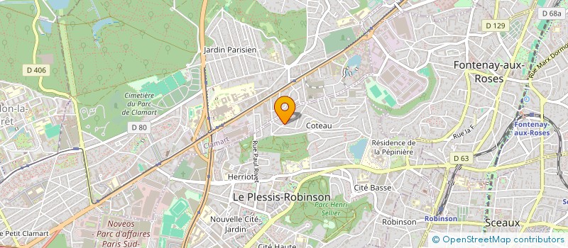 localisation de l'entreprise PRADALIE ET CIE à LE PLESSIS-ROBINSON