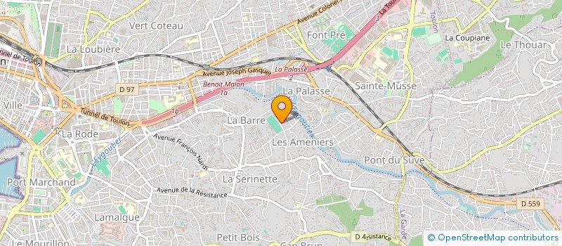 localisation de l'entreprise PRADANGE  TOULON