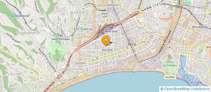 localisation de l'entreprise PRADAS IMMO à NICE