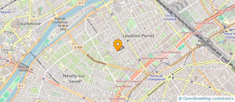 localisation de l'entreprise PRADAVICE à LEVALLOIS-PERRET