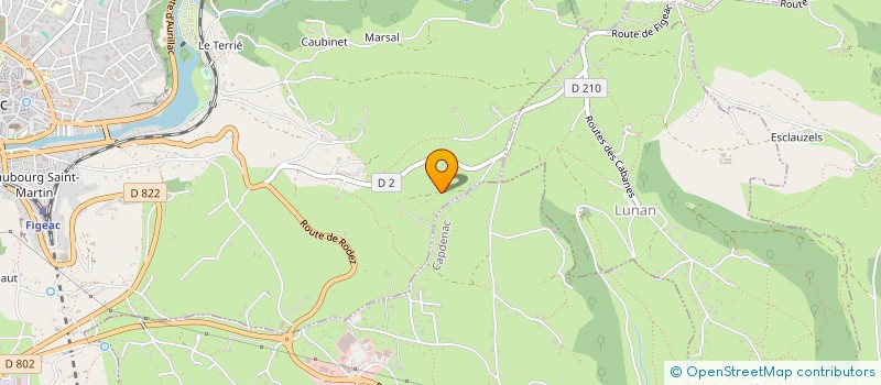 localisation de l'entreprise PRADAYROL.JPFD  FIGEAC