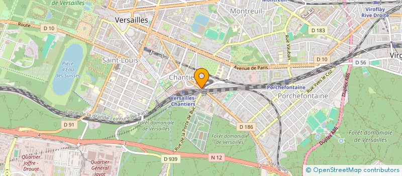 localisation de l'entreprise PRADECO à VERSAILLES