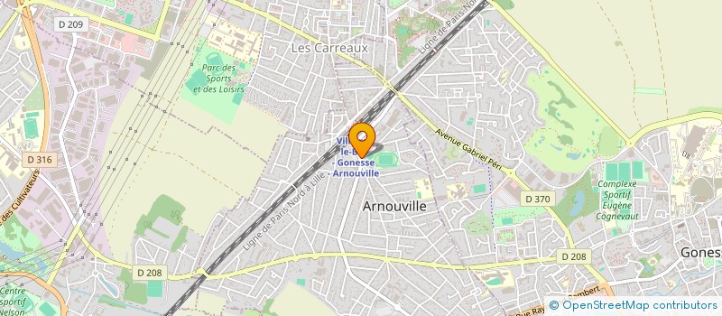 localisation de l'entreprise PRADEL CONSTRUCTION à ARNOUVILLE