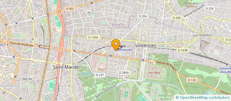 localisation de l'entreprise PRADEL DIGITAL LAB  VINCENNES