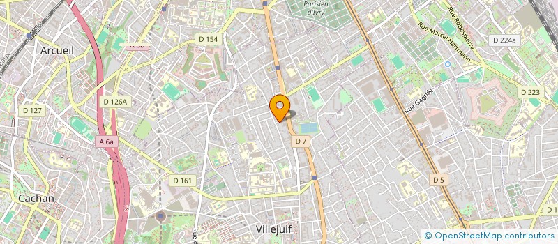 localisation de l'entreprise PRADEL & FILS à VILLEJUIF