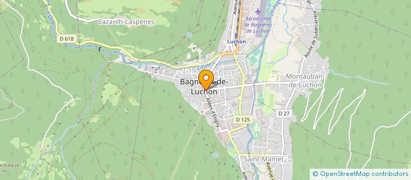 localisation de l'entreprise PRADEL FILS ET COMPAGNIE à BAGNERES-DE-LUCHON