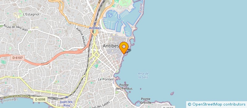 localisation de l'entreprise PRADEL - GRANT DE VAUX  ANTIBES