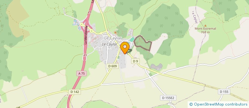 localisation de l'entreprise PRADEL IMMOBILIER  LE CAYLAR