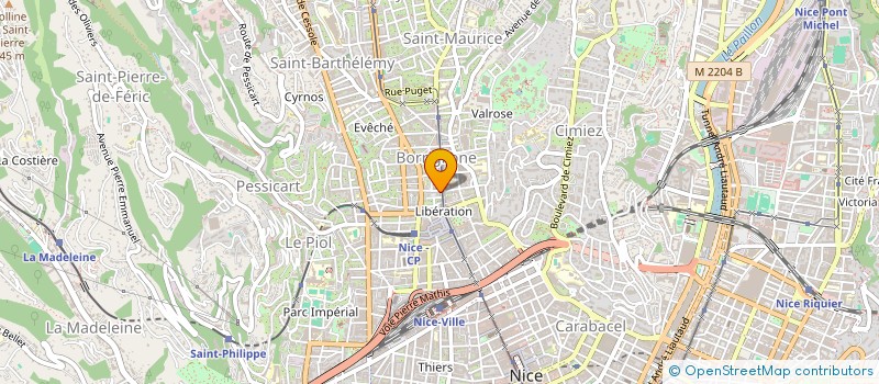 localisation de l'entreprise PRADELLE-VIVES à NICE