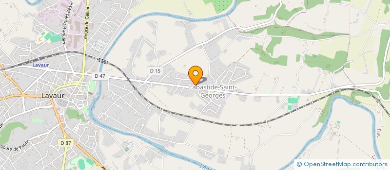localisation de l'entreprise PRADELLES  LABASTIDE-SAINT-GEORGES
