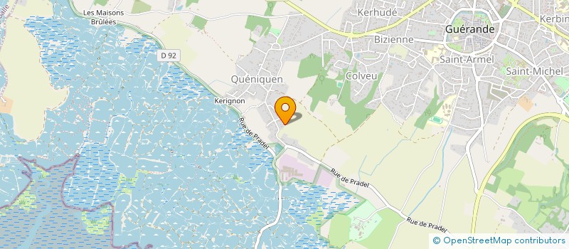 localisation de l'entreprise PRADELYS  GUERANDE