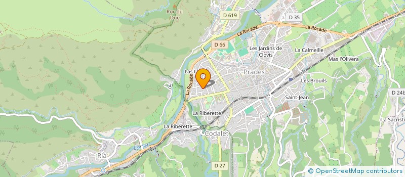 localisation de l'entreprise PRADES COREM  PRADES