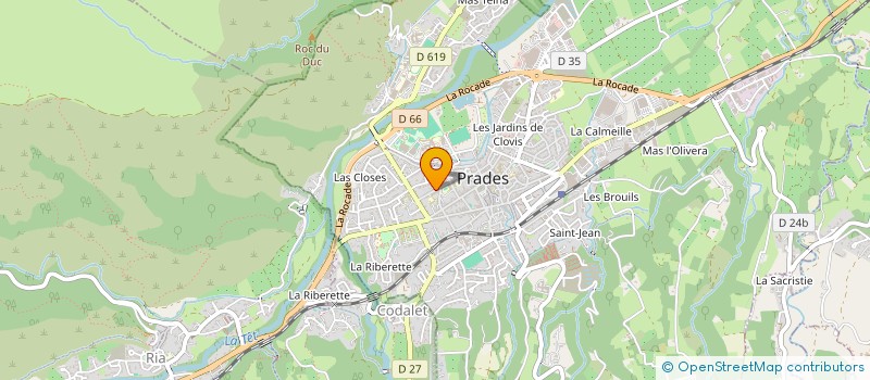 localisation de l'entreprise PRADES PODOLOGIE à PRADES