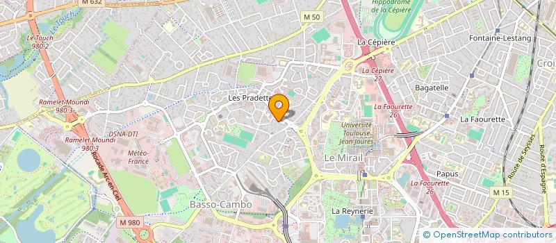 localisation de l'entreprise PRADETTES TAI JI QUAN à TOULOUSE
