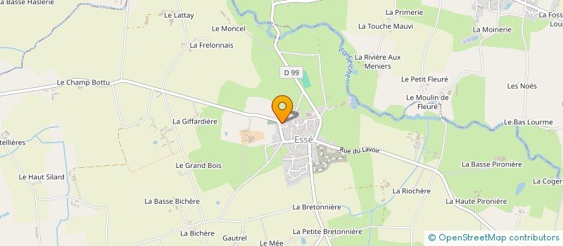 localisation de l'entreprise PRADEVEN  ESSE