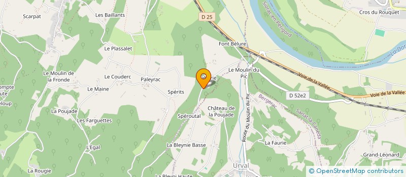 localisation de l'entreprise PRADIER à ALLES-SUR-DORDOGNE