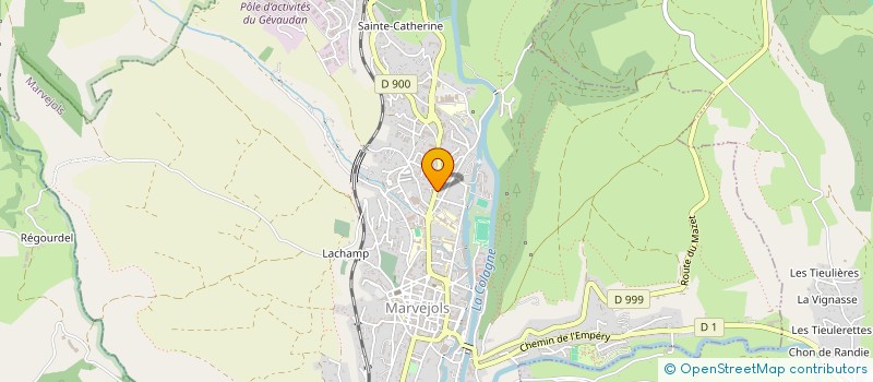 localisation de l'entreprise PRADIER DIBANDJO  MARVEJOLS