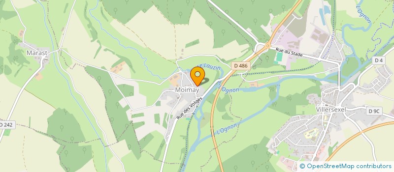 localisation de l'entreprise PRADIER PLATRERIE PEINTURE  MOIMAY