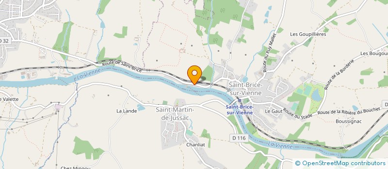 localisation de l'entreprise PRADIGNAC SNC à SAINT-BRICE-SUR-VIENNE