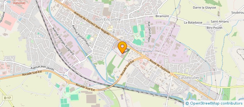 localisation de l'entreprise PRADIN FRERES à CASTELCULIER