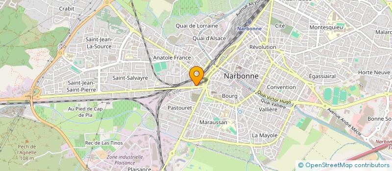localisation de l'entreprise PRADINES à NARBONNE