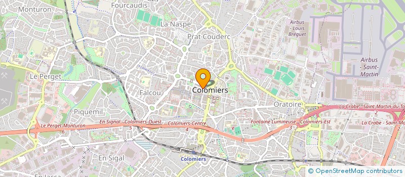 localisation de l'entreprise PRADINES-GONNET à COLOMIERS