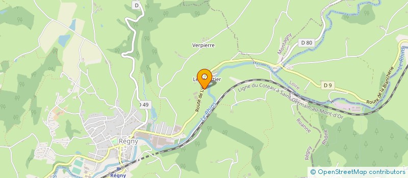 localisation de l'entreprise PRADINESPORT à REGNY