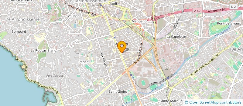localisation de l'entreprise PRADO 276 à MARSEILLE