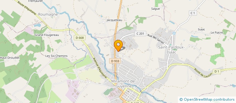 localisation de l'entreprise PRADO  SAINT-PARDOUX-ISAAC