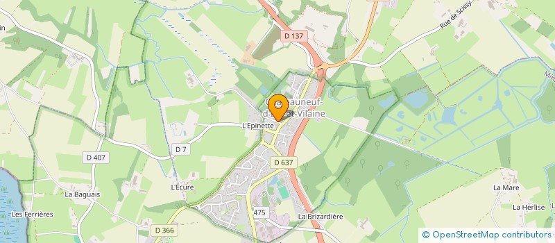 localisation de l'entreprise PRADO & ASSOCIES - NOTAIRES  CHATEAUNEUF-D'ILLE-ET-VILAINE