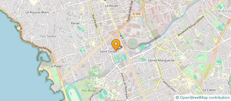 localisation de l'entreprise PRADO ASSURANCES à MARSEILLE