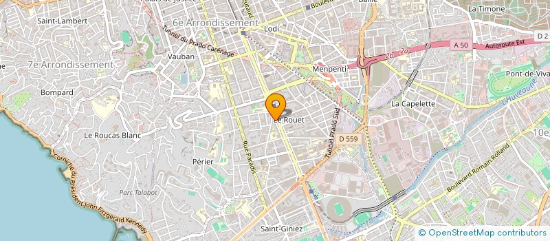 localisation de l'entreprise PRADO ETANCHEITE à MARSEILLE
