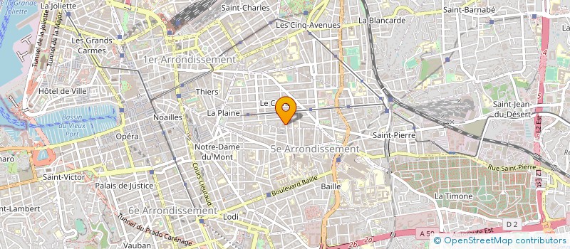 localisation de l'entreprise PRADO-FALQUE ENCHERES à MARSEILLE